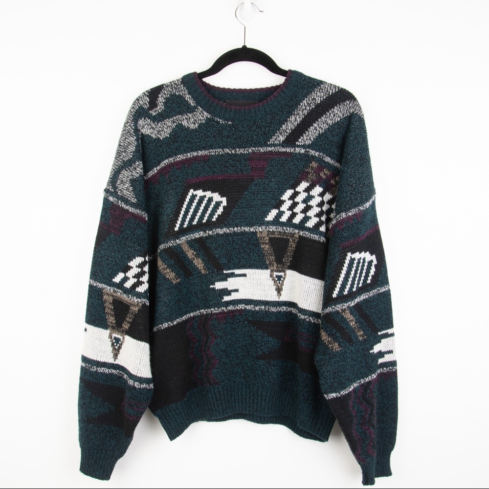 Vintage Expressions Abstract Crew Neck Unisex Sweater Read Full Description